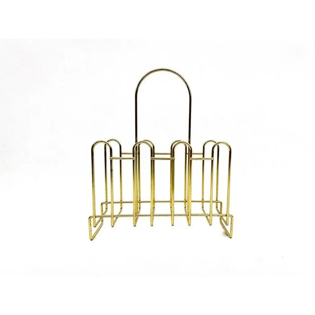Hollywood Regency Brass Magazine Rack, 1970s, in Flawless conditions. Designed 1970 to 1979