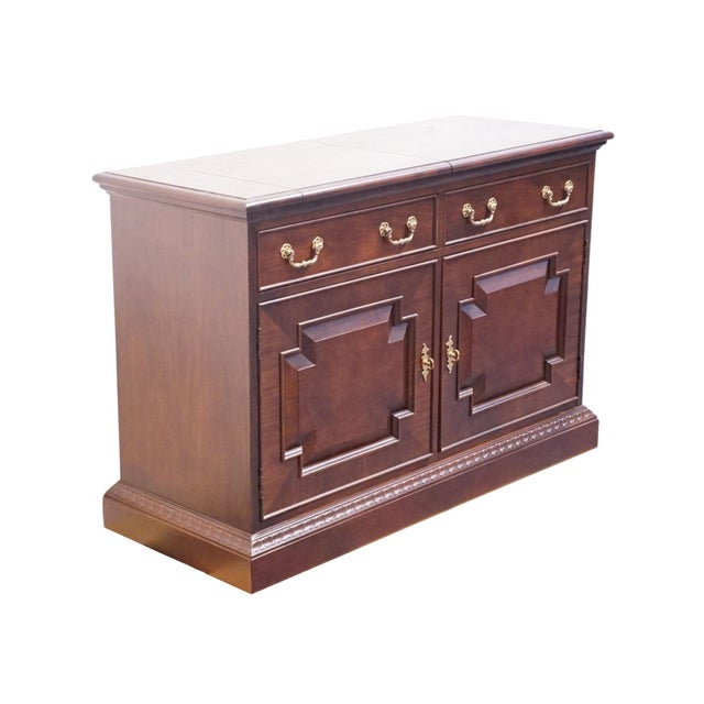 Century Furniture Century Furniture Solid Mahogany Traditional Style 72" Flip Top Server Buffet For Sale - Image 4 of 15