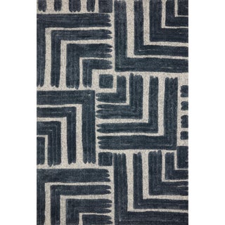 Sample - Loloi II Hagen Rug, Blue / White - 18" x 18" For Sale