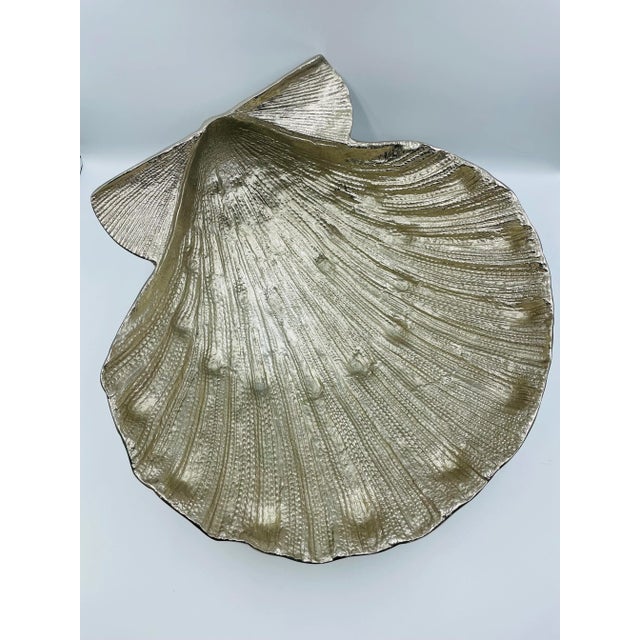 Late 20th Century Michael Aram Lions Paw Sea Shell Centerpiece Bowl For Sale - Image 12 of 12