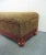 Regency Style Cherry Paisley Ottoman For Sale - Image 4 of 7