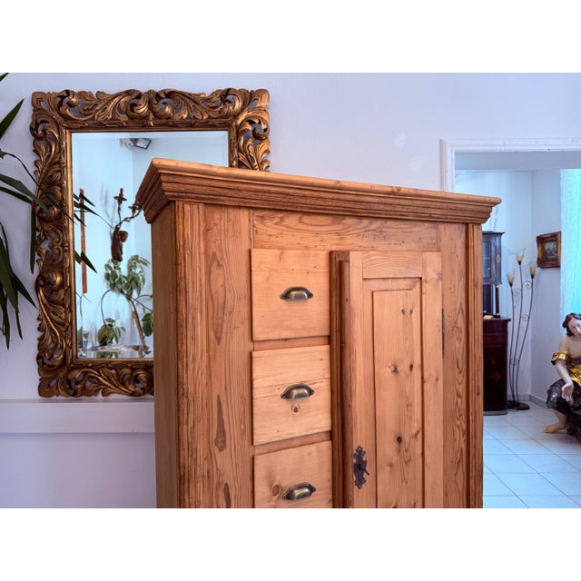 Antique Baroque Farmhouse Cupboard For Sale - Image 6 of 12