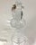 Cut crystal decanter - imported from Germany With a matching faceted stopper Featuring a realistic fan and leaf cut...