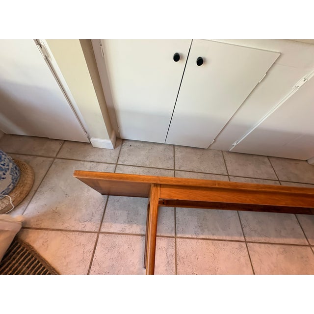 Drexel Vintage Mid Century Modern Drexel Declaration Solid Walnut Bench / Coffee Table by Kipp Stewart For Sale - Image 4 of 16