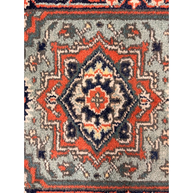 Green 2ft 9in × 8ft 3in Vintage Wool Runner Rug For Sale - Image 8 of 12