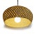 Hand woven rattan dome pendant with beautiful swirling weave pattern. Includes 3' of black hanging chain and ceiling...