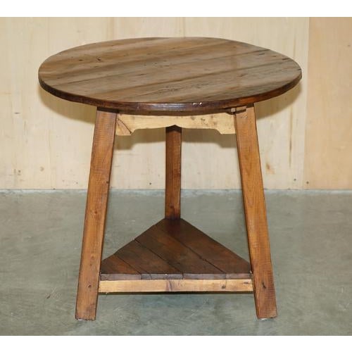 Absolutely exquisite, antique original 19th century Pine Cricket table with a glorious timber patina A truly sublime...