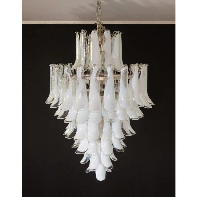 Vintage Murano Glass Chandelier with Glass Petals, 1983 For Sale - Image 13 of 13