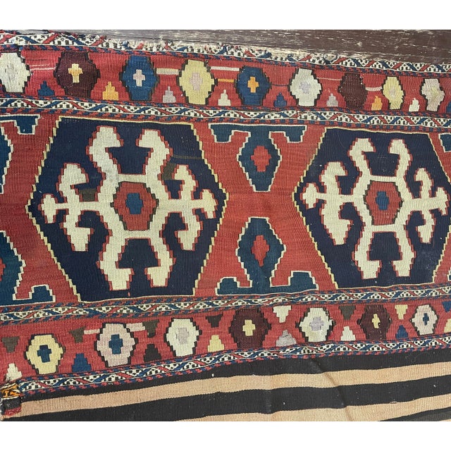 Tribal Antique Shahsavan Kilim/Rug, C-1900's as Is For Sale - Image 3 of 9