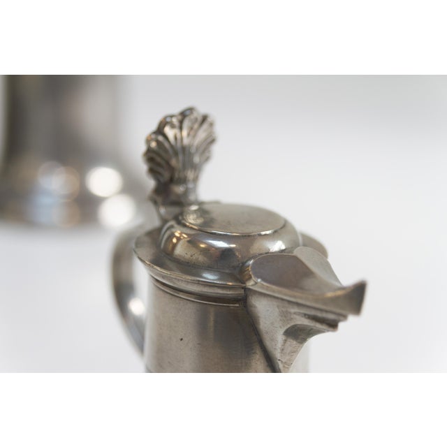 Antique German Pewter Tankards, Early 19th Century, Set of 4 For Sale - Image 10 of 18