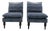 Kathy Hilton's Personal Collection- Blue and White Armless Indoor/Outdoor Chair For Sale