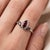 Garnet Lotus Ring – Marquise Cut Natural Garnet • January Birthstone • Dainty Gold or Silver Ring Illuminate your style...