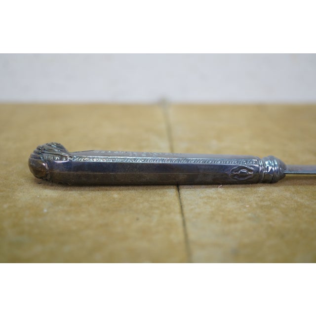 Vintage Birks Asm Ontario Chapter Sterling Silver 925 Letter Opener Knife 10" For Sale - Image 12 of 12
