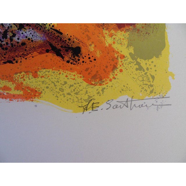 Modern Maurice-Elie Sarthou, Récifs noirs Cap d'Agde, Lithograph For Sale - Image 3 of 5