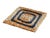 One 1-foot square sample of woven seagrass material accented with a contrasting black outline. Product can be used as a...