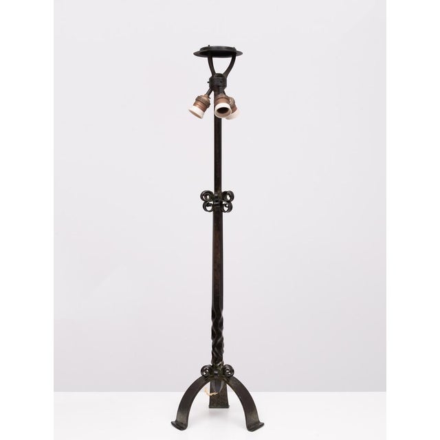 Art Deco Table Lamp in Bronze, 1930 For Sale - Image 9 of 12