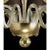 Glass Modern Gold Murano Glass Chandelier in Contemporary Style For Sale - Image 7 of 7