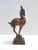 Modern Vintage Coppered Ceramic Roe Deer Figurine, Italy, 1930s For Sale - Image 3 of 10