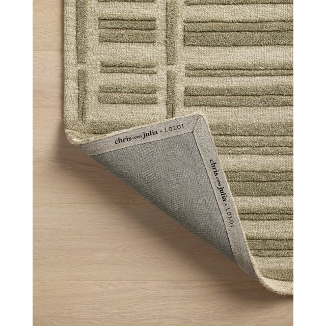 2020s Chris Loves Julia x Loloi Bradley Sage / Olive 2'-6" x 7'-6" Runner Rug For Sale - Image 5 of 5