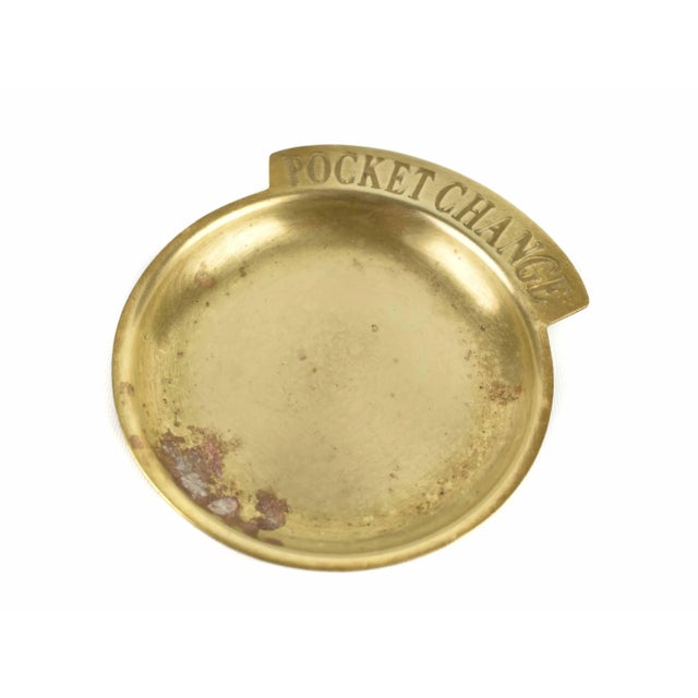 Mid-Century Modern Mid 20th Modern Solid Brass Pocket Change Valet Dish For Sale - Image 3 of 3