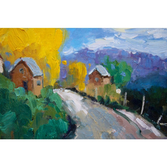 "Arroyo Seco Taos Valley" Contemporary Southwestern Landscape Oil Painting For Sale - Image 11 of 12