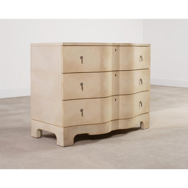 Ralph Lauren Ralph Lauren Art Deco Style Beauworth Parchment Chest For Sale - Image 4 of 17