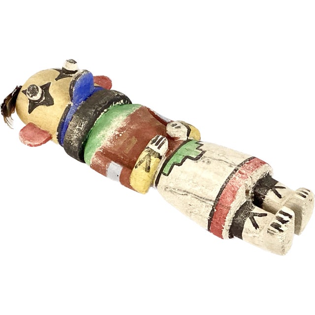 19th Century Painted Wood Kachina Style Figure (#2) For Sale - Image 5 of 9