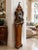 Brown 1950s French Louis XVI Style Pedestal Marquetry Inlay For Sale - Image 8 of 8