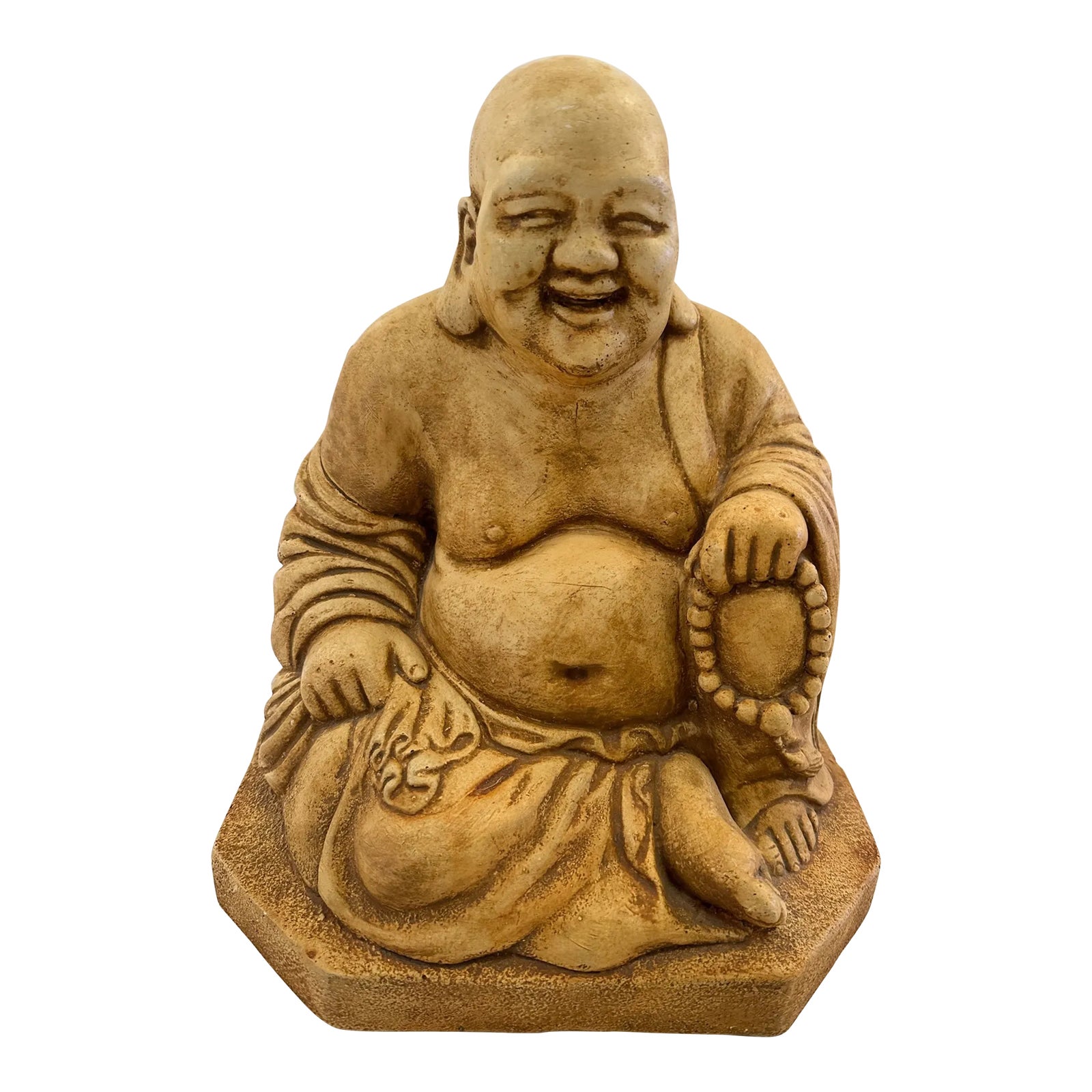 Cast Stone Buddha Sculpture Chairish