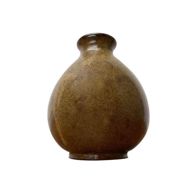 Mid-Century German Minimalist Studio Pottery Vase by Gudrun Friedrich, Rügen For Sale