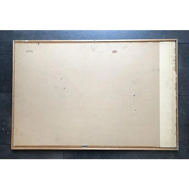 Julien Dinou, Pleine Lune, 1951, Oil on Cardboard For Sale - Image 9 of 10