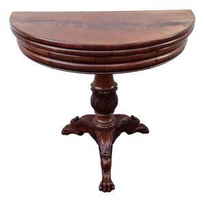 Antique German Gaming Table in Mahogany, 1860