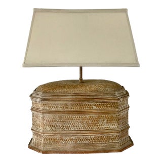 Early 20th Century Chinese Wedding Basket Lamp For Sale