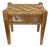 Vintage Woven Rope Seat Wood Stool For Sale