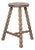1950s Tall French Wood Tripod Stool For Sale