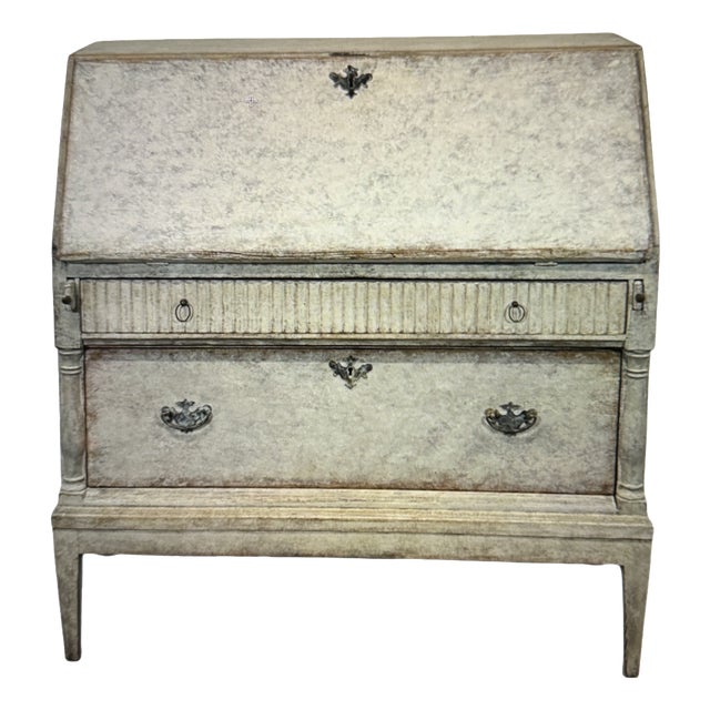 Antique Gustavian Secretaire in Wood, 1860 For Sale