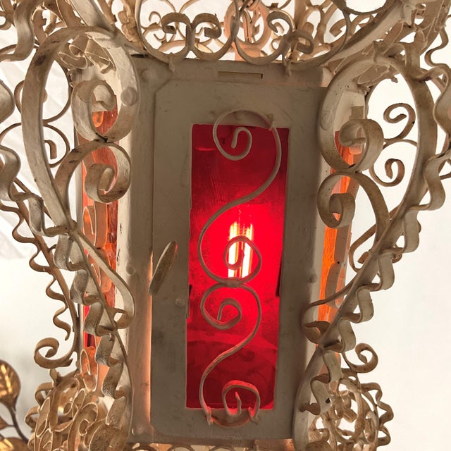 1930s Italiam Filagree Lantern For Sale - Image 4 of 8