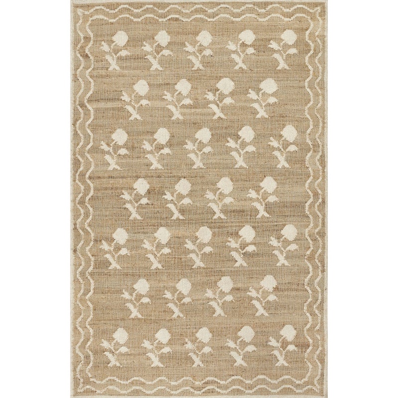 Erin Gates By Momeni Orchard Ivory Mughal Hand Woven Rug 8'x10'