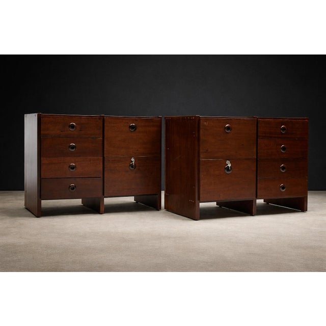Geraldo De Barros Brazilian Modern Office Cabinet in Rosewood, Hobjeto, 1970s(Sold Individually) For Sale - Image 9 of 15