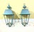 Verdigris Pair of Solid Verdigris Brass Hanging Lanterns. 14” X 14” X 33” For Sale - Image 8 of 16