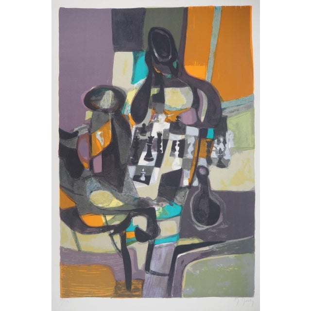 Marcel Mouly Failure players, c. 1960 Original lithography Signed in pencil Numbered / 150 copies On arches 75 x 53 cm...