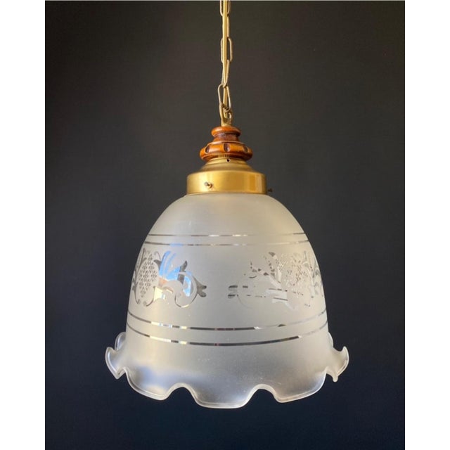 Vintage Italian Glass Pendant, 1960s For Sale - Image 10 of 10