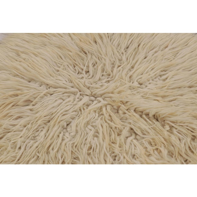 Rug & Kilim Vintage Turkish Tulu Rug, Beige Wool With Soft Pile - Rug & Kilim For Sale - Image 4 of 7