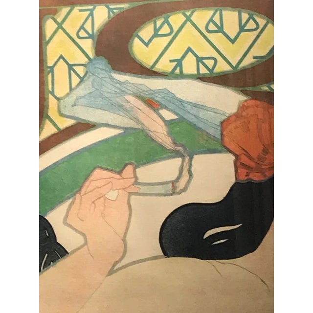 Art Nouveau Alphonse Mucha Original Job Poster, 1898 For Sale - Image 9 of 13