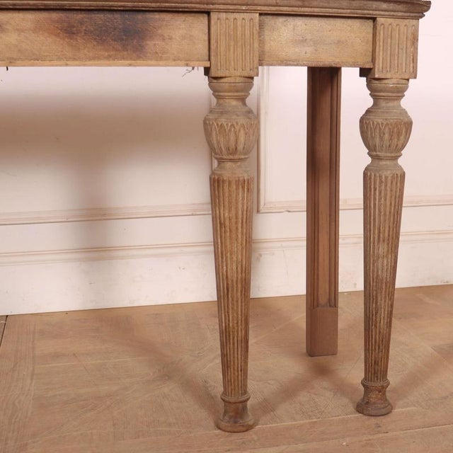English Bleached Console Table For Sale - Image 6 of 12