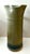 Vintage Signed Studio Pottery Pitcher in Speckled Sage Green With Cobalt Blue Band For Sale - Image 4 of 9