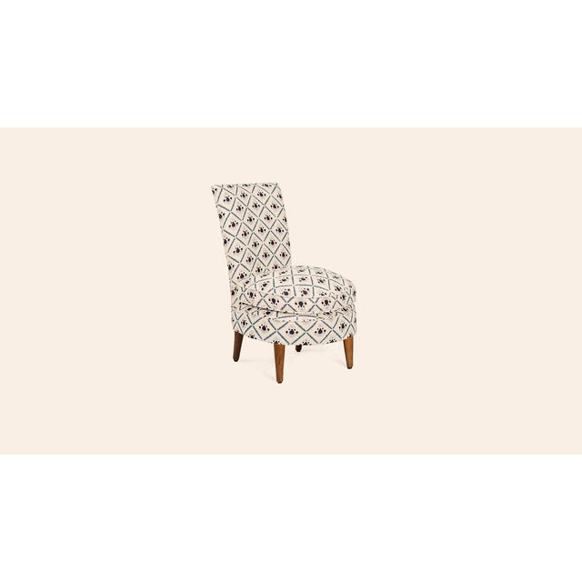 Oxford Blue Giulia Chair by Ceraudo For Sale - Image 4 of 7