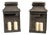 Antique Enamelled Metal Lanterns, Set of 2 For Sale