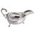 A fine Britannia Standard silver sauce or gravy boat dating to 1968, displaying elegant traditional craftsmanship and a...