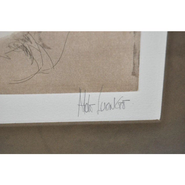 1970 Limited Edition Lithograph of a Young Couple by Aldo Luongo For Sale - Image 4 of 7